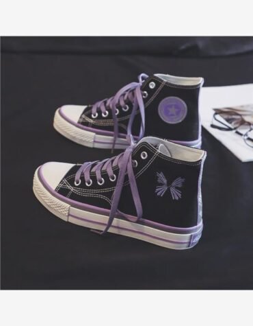 Butterfly Stitch High-Top Sneakers